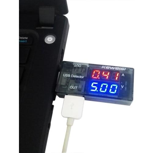 Mini Dual Display USB Charger Doctor Current Voltage Power Tester Mobile Beterry Charging Detector 3.5-9V LED for Cell Phone