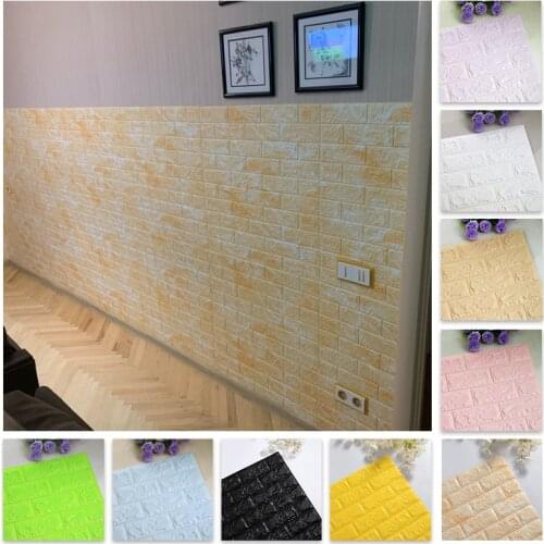 3D Wall Stickers Imitation Brick Waterproof Self adhesive Wallpaper for Living Room Kitchen TV Backdrop Decor Bedroom Decoration