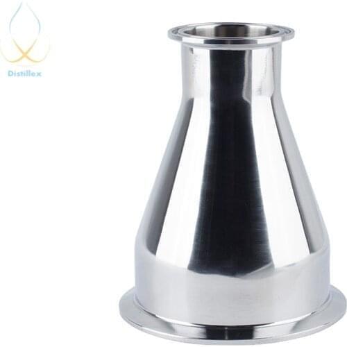 2"OD 64mm x 6" OD154mm Reducer .Sanitary Steel 304 . Height 155mm