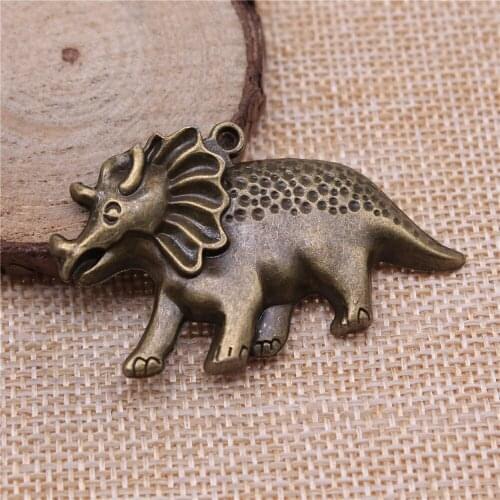 Free shipping 9pcs 52x31mm antique bronze dinosaur charms diy retro jewelry fit Earring keychain hair card pendant accessories