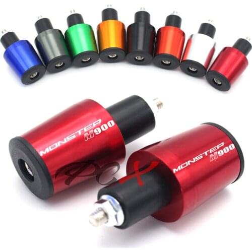For DUCATI MONSTER M900 1994-1999 Motorcycle Accessories 7/8'' 22MM Handlebar Grips Handle Bar Cap End Plugs