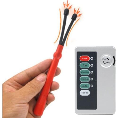 Electric Shock Accessories Dual Output Host Electro Massage Clitoris Stimulation Toys Therapy Massager Wires Sex Toys for Couple