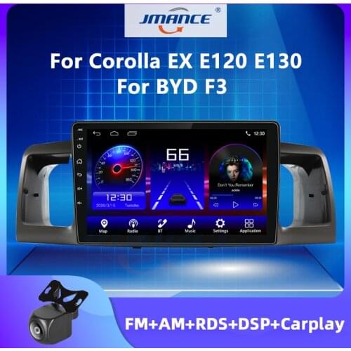 JMANCE For TOYOTA Corolla E120 2007 - 2013 BYD F3 Android 2 din Car radio Carplay Head Unit Multimedia player navigation stereo
