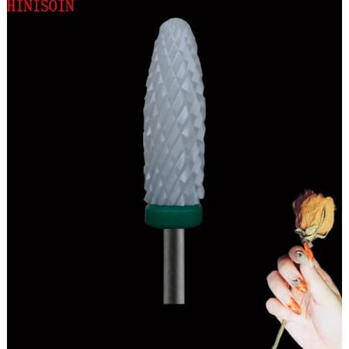 White Ceramic-5Pcs- Nail Drill Bit - Remove Foot Calluses - Ceramic - C(0182.060)