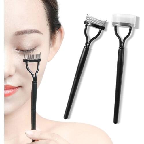 Black Makeup Mascara Guide Applicator Eyelash Comb Eyebrow Brush Curler Tool Eyelash Comb Curlers Grooming Brush Tool maquillaje