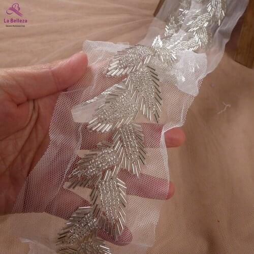 La Belleza beaded lace trim, 1.5cm width lace