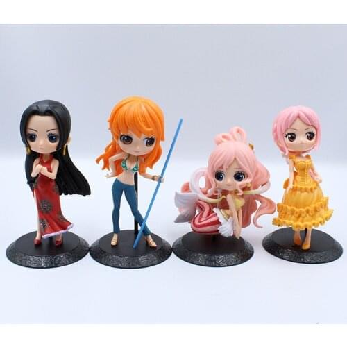 Bandai One Piece Hand-made Nami Mermaid White Star Rebecca Princess Doll Cake Decoration Desktop Decoration Toy