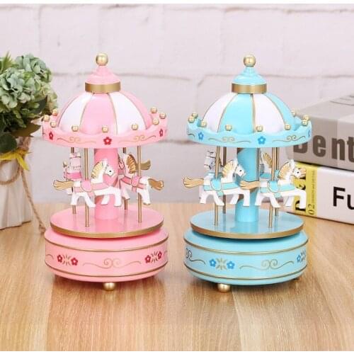 Dome New Cake Popular Carousel Music Box Music Box Craft Home Decoration Creative Children Gift