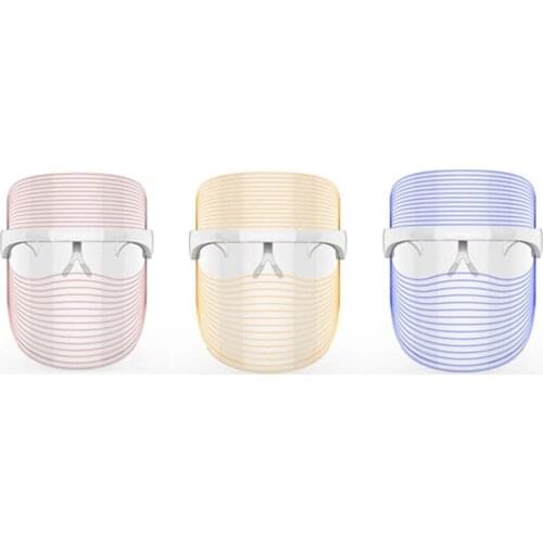 3 Colors LED Light Therapy Face Mask Anti Acne Wrinkle Facial SPA Instrument Treatment Beauty Device Skin Care Tools