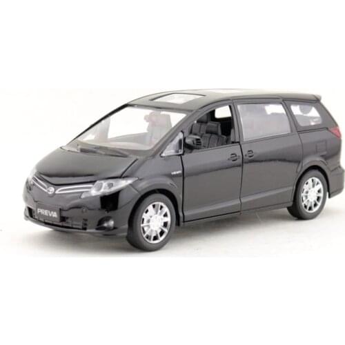 1:32 Scale/DieCast Metal Toy/Toyota PREVIA MPV/Sound & Light/Pull Back Educational Collection/Festival Gift For Children