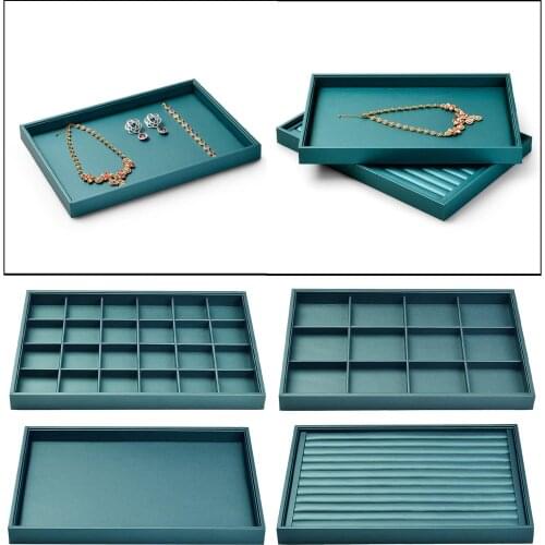 Multi-function Jewelry Tray Showcase Display Organizer Storage Flat Plate