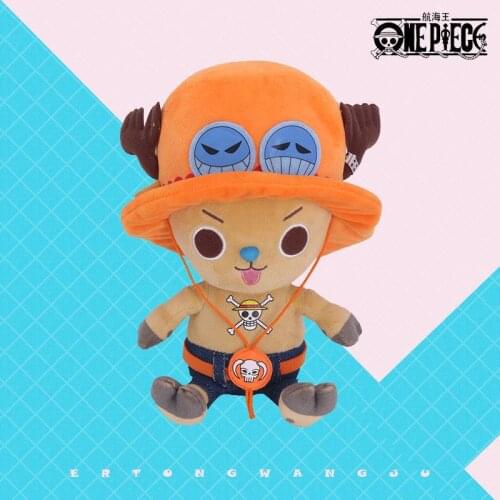 [MYKPOP]ONE PIECE Dolls CHOPPER Action Figure Sitting Postures Stuffed Doll Amine Fans Collection Birthday Gift SC20071917