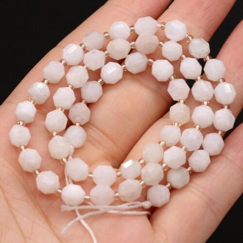 Natural Stone Semi-precious Stone Faceted Beaded Jewellery Production Specifications-specifications 6mm Moonstone