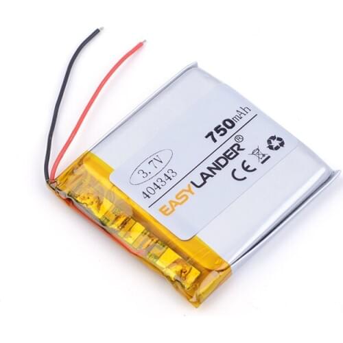 Polymer lithium battery 404343 750MAH For MP3 MP4 GPS quality goods quality of CE FCC ROHS certification authority 044343