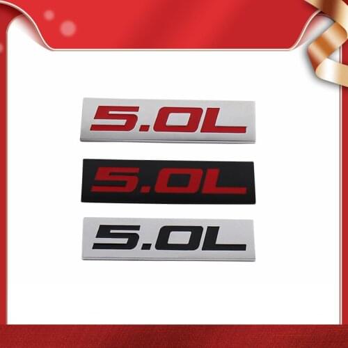 Premium 5.0L 5.0 L for Universal car Engine Hood Fender trunk Tail Rear Bonnet Nameplate Decal Emblem Badge Sticker