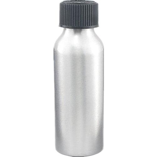 100ml Empty Aluminum Bottles, Sliver Metal Bottle With Black/White Child Resistant Caps,Safety Lid