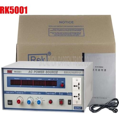 RK5001 AC Power Supply Variable Frequency AC Power Source 1KVA 220V 1KW, Low=0-150VAC High=0-300VAC