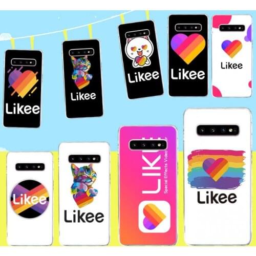Funny love pattern Likee cat TPU Soft Silicone Phone Case Cover for Samsung S9 plus S5 S6 S7 edge S8 S10 plus