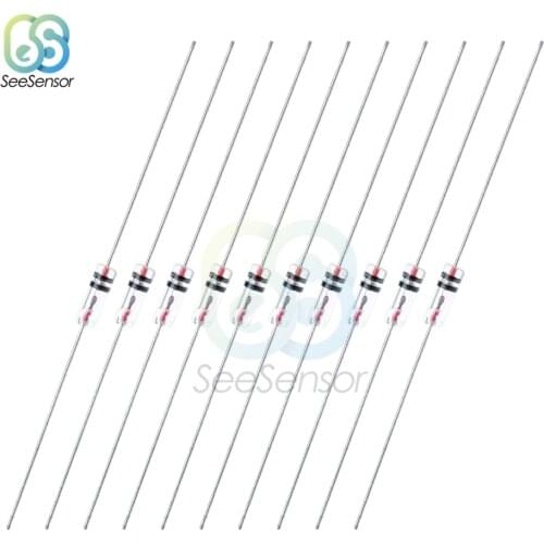 10Pcs Germanium Diode 1N34A DO-7 1N34 IN34A for AM/FM Radio TV Stereo