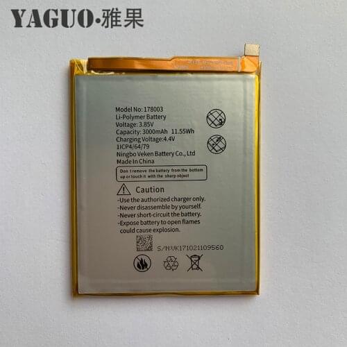 100% New Vernee M5 178003 Battery High Quality 3000mAh 3.8V Li-ion Battery Replacement for VerneeM5 Smartphone