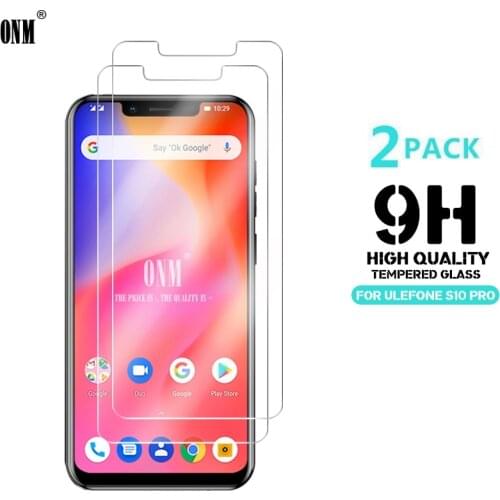 2Pcs Tempered Glass For Ulefone S10 Pro Glass Screen Protector 2.5D 9H Tempered Glass Ulefone S10 Pro Protective Film
