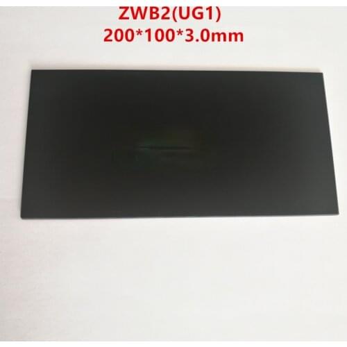 200*100 * 3.0mm 365nm UV Blacklight Lens Zwb2 UG1 Filter Visible Stray Light