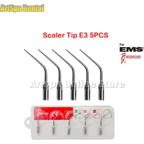 5Pcs Dental Ultrasonic Scaler Endodontics Tip E3 Fit Woodpecker EMS
