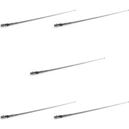 Artudatech 5Pcs Telescopic Antenna VHF 136-174MHz BNC Connector For Icom IC V8 V82 Radio