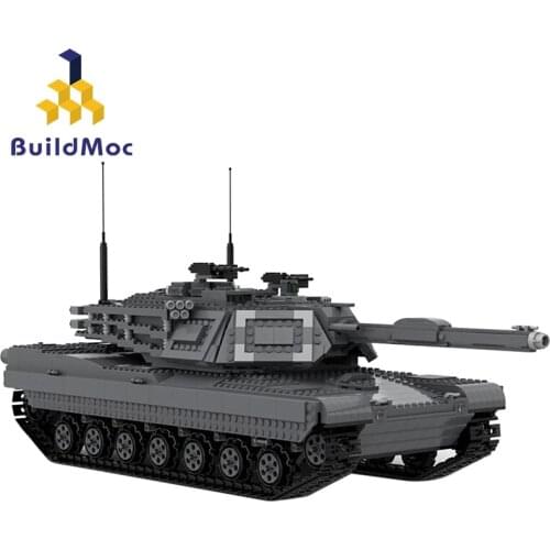 Buildmoc Military Tank Ultimate Abrams Vehicle Moc Ww2 City Military Panzer Tanks Bricks Building Blocks Educational Toys Gifts