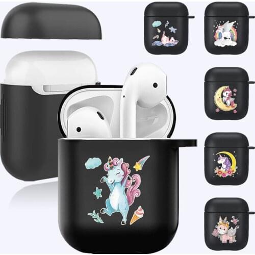 Unicorn pattern series AirPods Cases For Apple Airpods 1st/2nd Generation Soft Silicone Bluetooth Wireless Earphone Charging Box