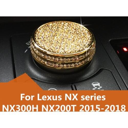 For Lexus NX series NX300H NX200T 2015-2018 car styling air conditioning Rotate Button Decorative frame Interior Accessories