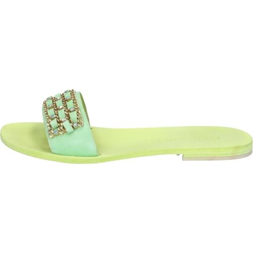 EDDY DANIELE sandals women suede green