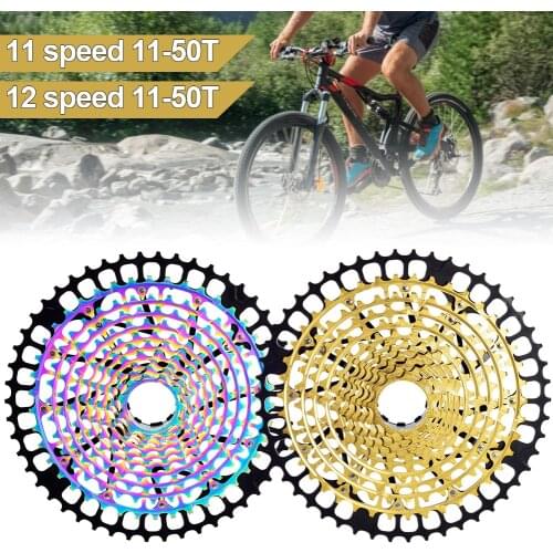 Mountain Bike 11/12 Speed Aluminum Alloy Freewheel 11-50T Cassette HG Flywheel Ultralight CNC12 Speed Sprocket Bicycle Accessory