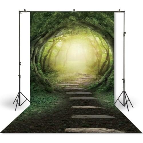 HUAYI Photography Backdrop Newborns Baby Child Photo Booth Background Fantasy Cartoon Forest Spring Customize Backdrop XT-4764