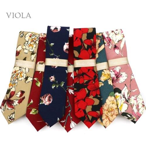 Vintage Floral Chiffon 7cm Necktie Green Red Navy Print Men Suit Tuxedo Party Wedding Banquet Casual Cravat Accessory Nice Gift