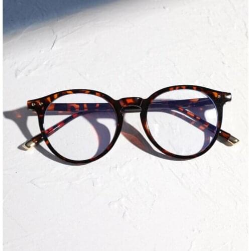 Retro Anti Blue Ray Computer Glasses Women Round Eye Glass Men Blue Light Blocking Fashion Eyewear Optical Frames Glasses