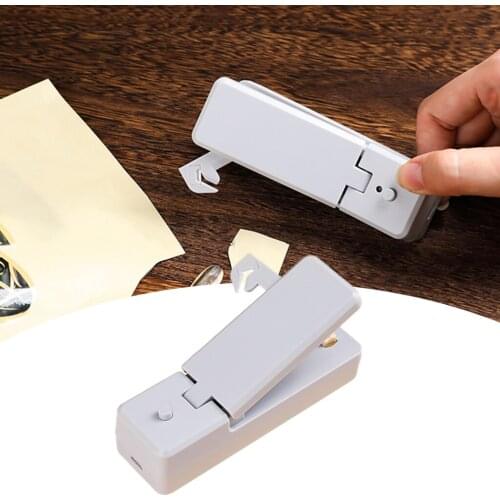 Rechargeable Mini Bag Sealer Cutter Hand Press Packing Heat Sealing Machine