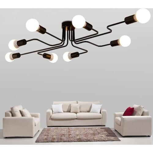Pendant Light Modern Chandeliers Hanging Lights Ceiling Art Decoration Edison Industrial Pendant Lamp for Living Room Bar Lamps