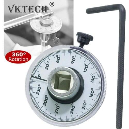 Adjustable 1/2 Inch Drive Torque Angle Gauge Car Auto Repair Hand Garage Tool Set Rotation Measure Tool for Hand Tools Wrench