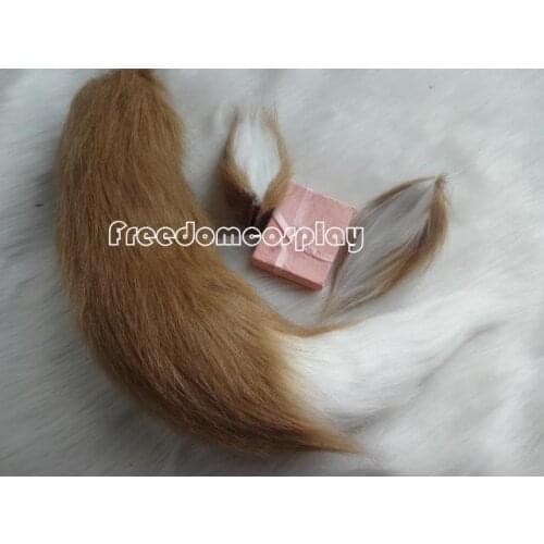 Spice and Wolf Holo Cosplay Horo tail with ears 55CM