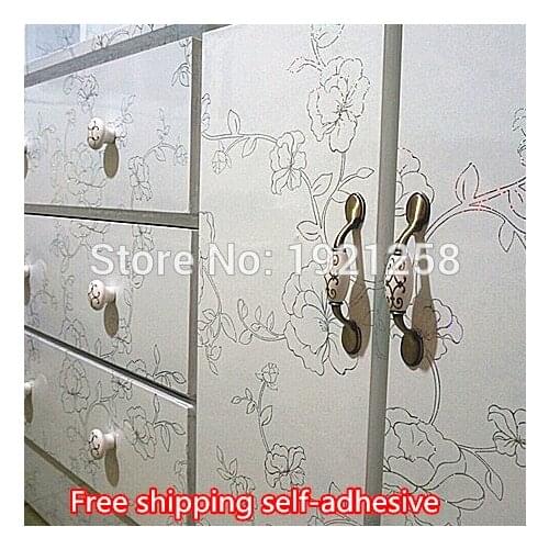 Waterproof wood furniture renovation stickers Self Adhesive Wallpaper Rolls for Kitchen Furniture Bathroom 3D Wall Stickers