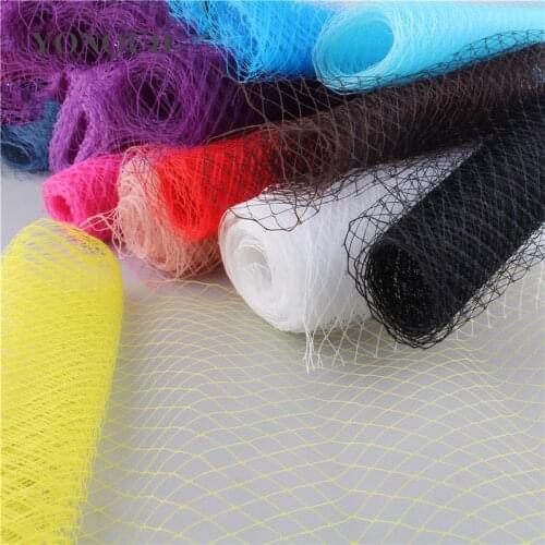 26 Colors 10"(25CM) Birdcage Veiling Millinery Hat DIY Hair Accessories Wedding Party Fascinator Veil 20 Yard Free ShippingLD002