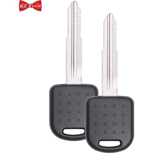 KEYECU 2pcs Replacement Transponder Key Fob With Chip 4D65 for Suzuki Alto Ignis Jimny Right Blade