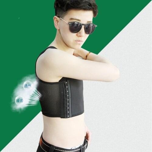 S-6XL Plus Size Tomboy Lesbian FTM Trans Chest Binder Breathable Flatten Breast Women Shaper Corset Vest Tank Tops Undershirt