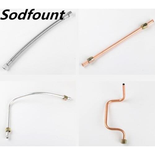 1pcs Air compressor aluminum tube Air pump check valve copper pipe Oil-free machine stainless steel hose