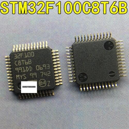 10pcs X STM32F100C8T6B STM32F100 LQFP48 NEW