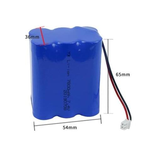 30pcs/lot superior quality 7.4v 18650-2S3P lithium battery pack li-ion rechargeable battery 18650 battery