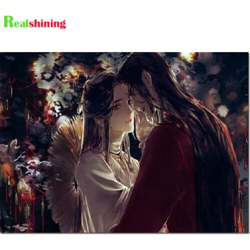 5d diy diamond painting tian guan ci fu cartoon diamond embroidery sale diamond mosaic Anime character,wall art gift N1664