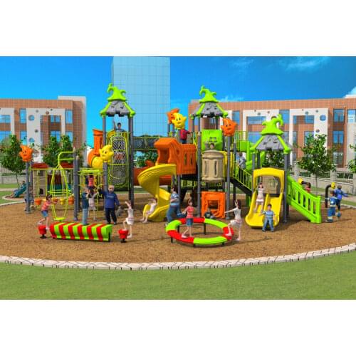 CE,ISO,TUV EXPORTED outdoor playground garden slide strong plastic galvanized pipe school amusement play structure YLW-OUT171031