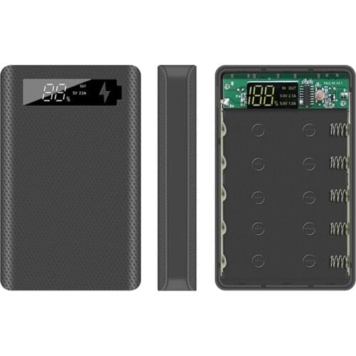 5*18650 DIY Battery Power Bank Case 5V Dual USB With Digital Display Support Quick Charger 18650 Battery Holder Charging Box